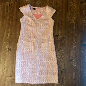 Tweed Pink Work Dress